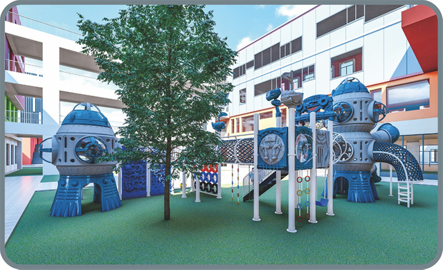 Children Food Grade Outdoor Kids Playground Plastic Slide