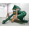 Wholesale Small Commercial Kids Plastic Slide Swing Set Outdoor Playground Equipment